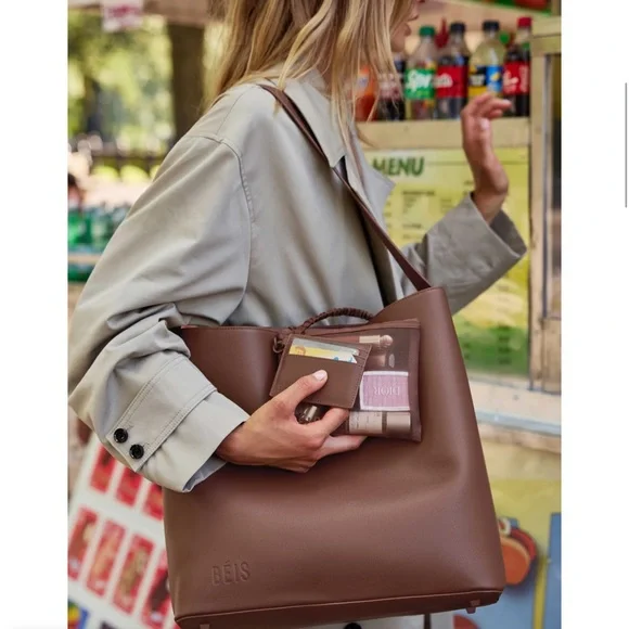 BEIS The Essential Tote in Maple NWT - Picture 3 of 8